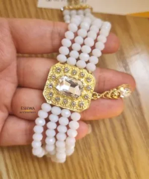 Alternative view of Choker Beldi Mari2 blanc