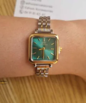 Montre Dani carrée mixte tableau vert