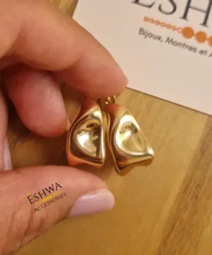Boucles d'oreilles Vaguetta en acier inoxydable