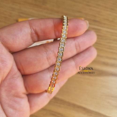 Bracelet Carrés avec perles – Image 2