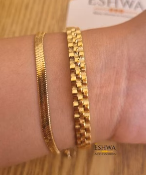 Duo Bracelet avec gourmette 2