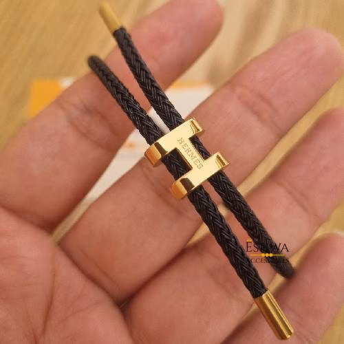 Bracelet ajustable Herm noir – Image 2