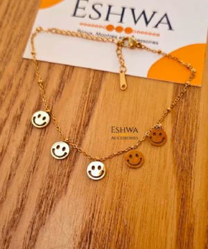 Alternative view of Bracelet de cheville Smiley Face