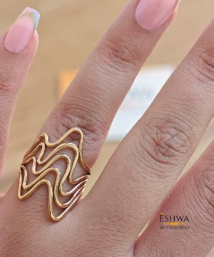 Bague Vagues ajustable